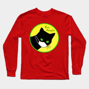 Black Cat hates you virus Long Sleeve T-Shirt